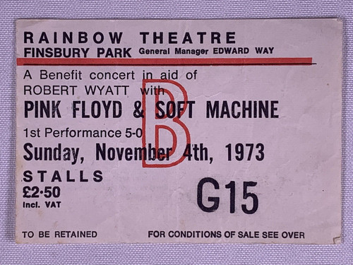 Pink floyd biglietto originale - pink,