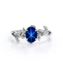 Anello vintage stella blu 6