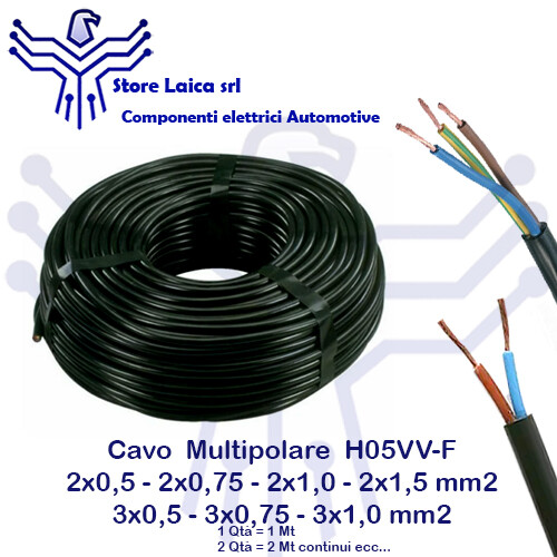 Cavo multipolare h05vv - cavo,