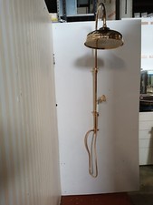 COLONNA DOCCIA RETRO' CON SOFFIONE 30 CM. E DOCCINO ORO RESP ART. 101