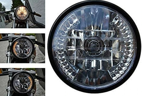 Faro moto frecce - moto, 7"