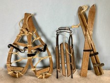 Sci e Bastoncini Slitta Scarpe