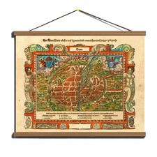 Antica mappa panoramica 1570