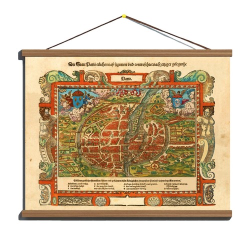 Antica mappa panoramica - , 1570