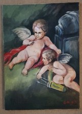 Quadro Dipinto Olio Su Tela