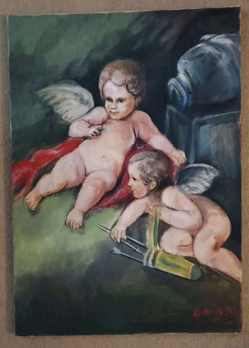 Quadro dipinto olio - quadro, su