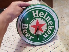 VECCHIO OROLOGIO DA PARETE PUBBLICITARIO  : ' HEINEKEN  BEER '  !!!!!