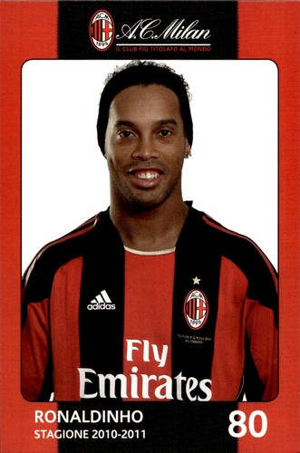 Cartolina calcio milan - cartolina,