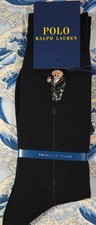 Polo Ralph Lauren uomo calze lana giapponesi misura fine tuta da pranzo orso nero 7-9