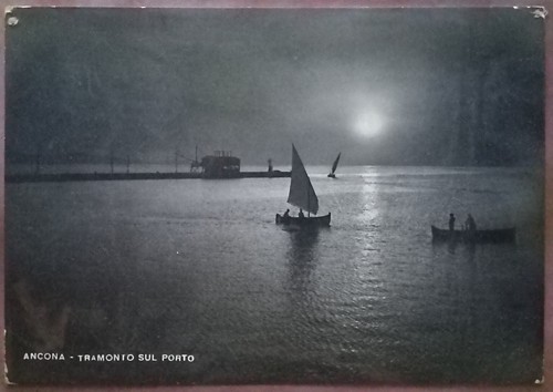 Ancona tramonto sul porto - ancona,
