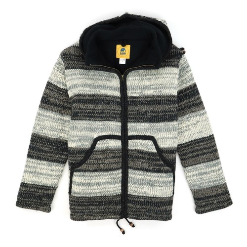 Cardigan con cappuccio - in, lana