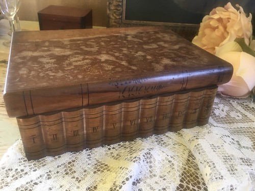 Antica scatola cofanetto legno - cofanetto,
