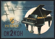 Cartolina Petrof, i pianoforti