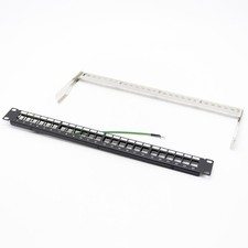 Patch Panel 48,3cm 1u Ecolan 37580.1 19" 24 Porte Nero Ral9005_ Ricondizionato