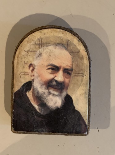 Icona legno santo padre - su,