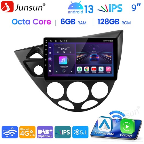 Autoradio 128g android 14 - 6+128g, 9"