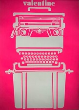 OLIVETTI- VALENTINE- Manifesto poster affiche originale - 1970 -
