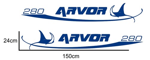 Arvor 280 grafica restauro - grafica,
