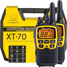 - Walkie Talkie XT70 Adventure, Set 2 Ricetrasmittenti Professionali Dual Band, 