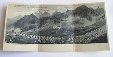 Cuneo - panorama sul Gruppo del Monviso + tende militari  non sp f p cart tripla