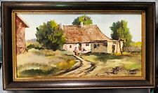 Dipinto a Olio Paesaggio Con