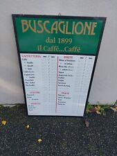 Listino Bar Anni 70 80 Buscaglione Caffè Vintage