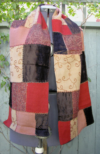Sciarpa foderata patchwork