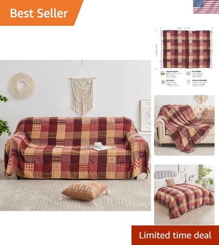 Coperta boho throw grande - boho,