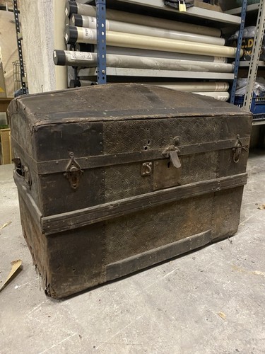 Baule antico viaggio fine - viaggio,