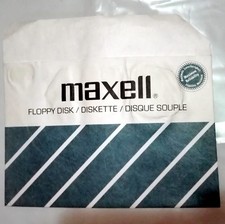 5 buste custodie x floppy disk 8 pollici 8" maxell FD1-128 Scotch 3M
