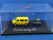 KIT MODELLINO HERPA JUST MY BIKE VW EUROVAN BMW VINTAGE VAN RIMORCHIO MOTO 1:87