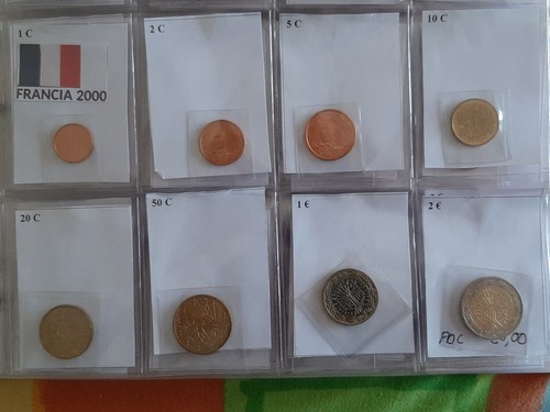 Monete euro francia 2000 - francia, serie