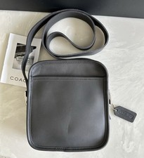 NOS COACH VINTAGE GRAY CAMERA ZIP BAG NICKEL 9817