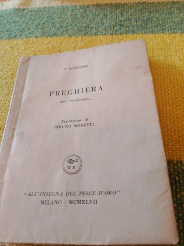 Libretto agostino preghiera - s.,