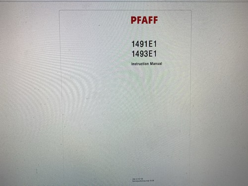 Pfaff 1491e1 manual digital - pfaff,