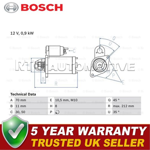Motorino avviamento bosch - di,
