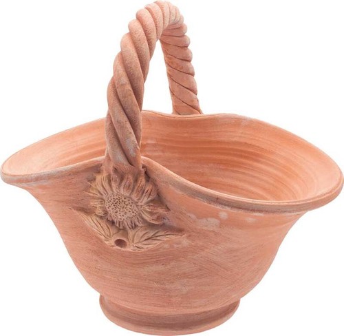 Cesta decorativa terracotta - decorativa, in