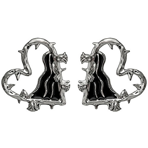 Orecchini bottone cuore - cuore, 1