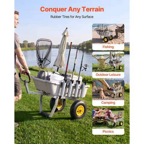 Carrello pesca pieghevole - pesca,
