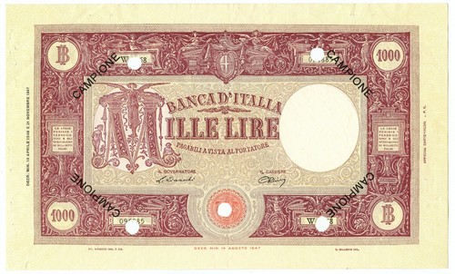 1000 lire campione barbetti - campione,