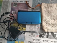 Nintendo 3DS XL Console Blu/Nero + caricatore + pennino + custodia 