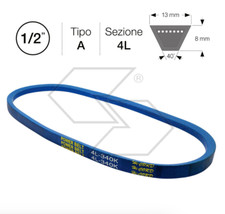 35061501-2 Cinghia per Trattorino Castelgarden Twin cut Plus 102 (motore/cambio)