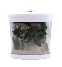Nano acquario XCUBE in bianco acquario completo + illuminazione LED + luce lunare + filtro