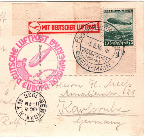 Zeppelin hindenburg cartolina - zeppelin,