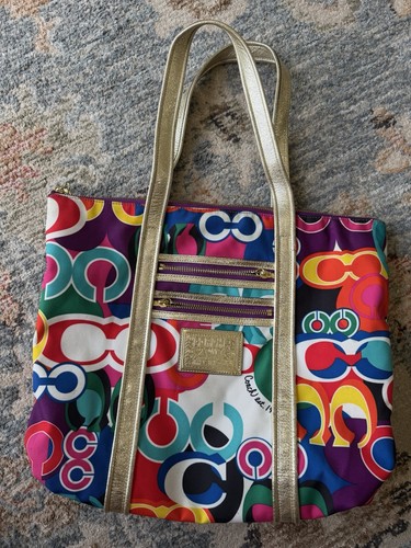 Borsa coach poppy - pop, graffiti