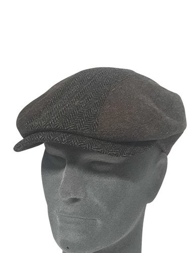 Berretto coppola patch marrone - berretto,
