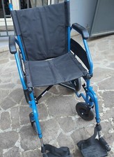 Ardea Go!  Carrozzina Transito Pieghevole, Taglia 48 cm - Celeste - Tessuto nero