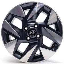 4 cerchi lega hyundai i10 i20 r15 antracite lucido diamantato lt005688