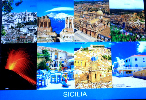Cartolina sicilia vedute - cartolina.,