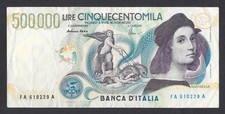 ITALIA - LIRE 500000 RAFFAELLO